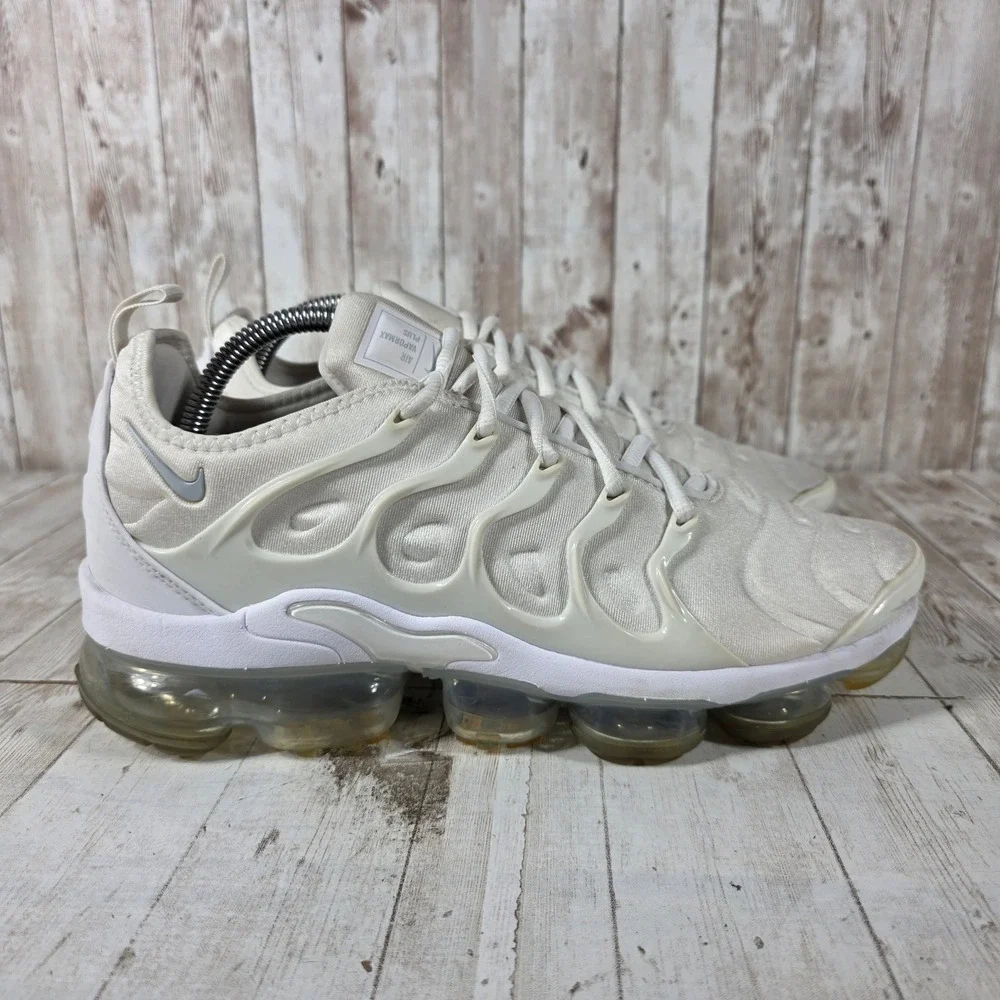 Nike Air VaporMax Plus Sail White Men Running Shoes 924453-100 Size 9